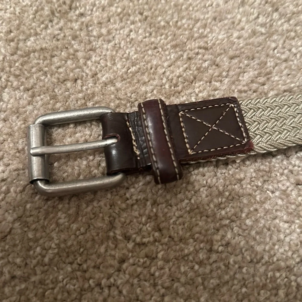 Tan braided belt